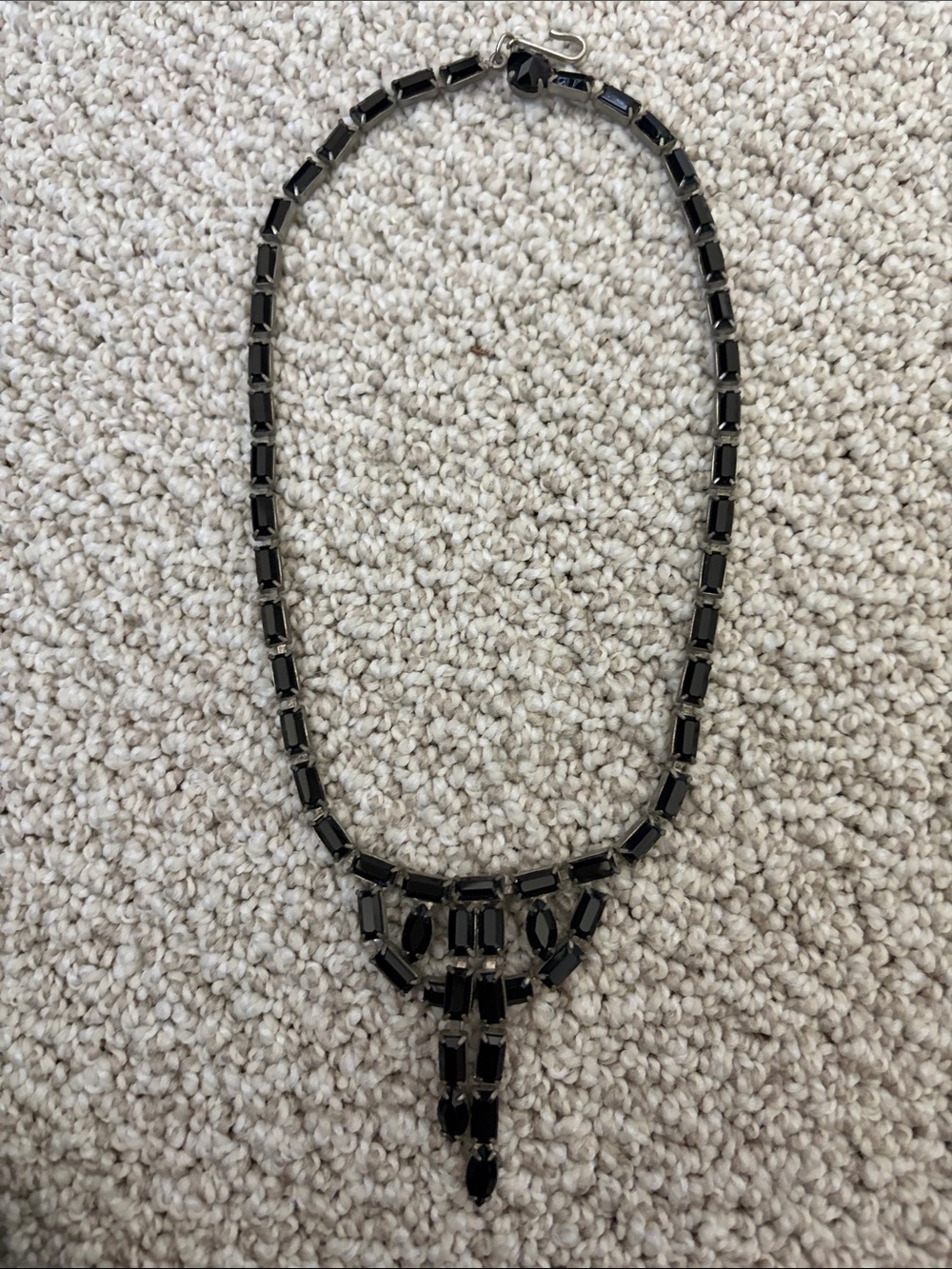 Black Crystal Statement Necklace - Women's Jewelry